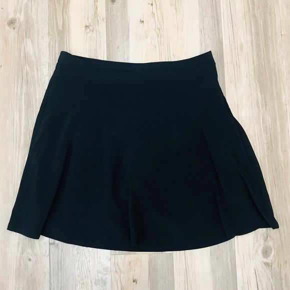 Athleta Ponte Twill Black Skyose Skater Skirt 10 - Picture 2 of 8